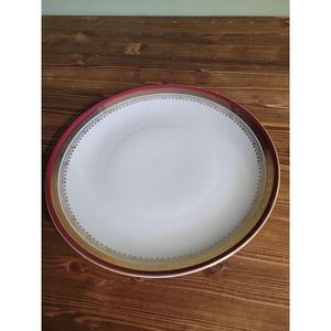 Vintage Haas & Czjzek gold trimmed large serving plate